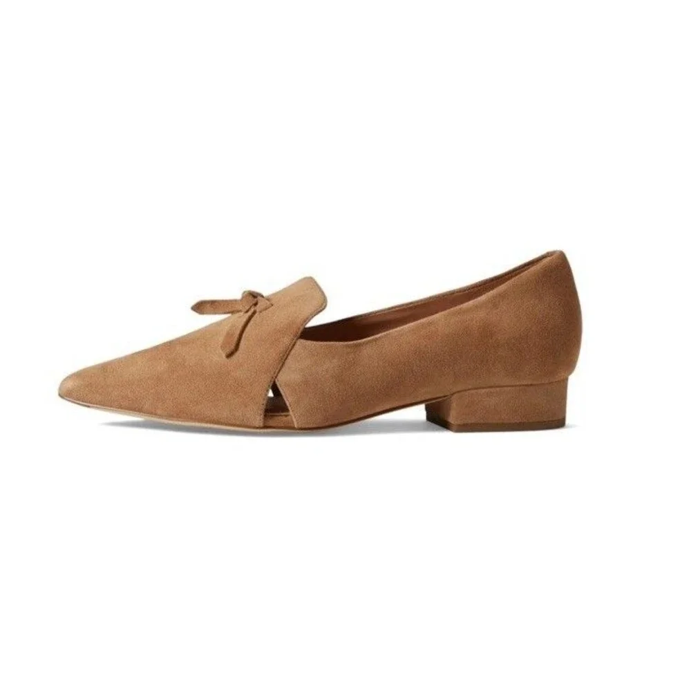 NWB COLE HAAN sz 8 Viola Skimmer Brown Suede Leather Flats